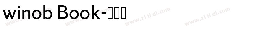 winob Book字体转换 winob Book字体转换